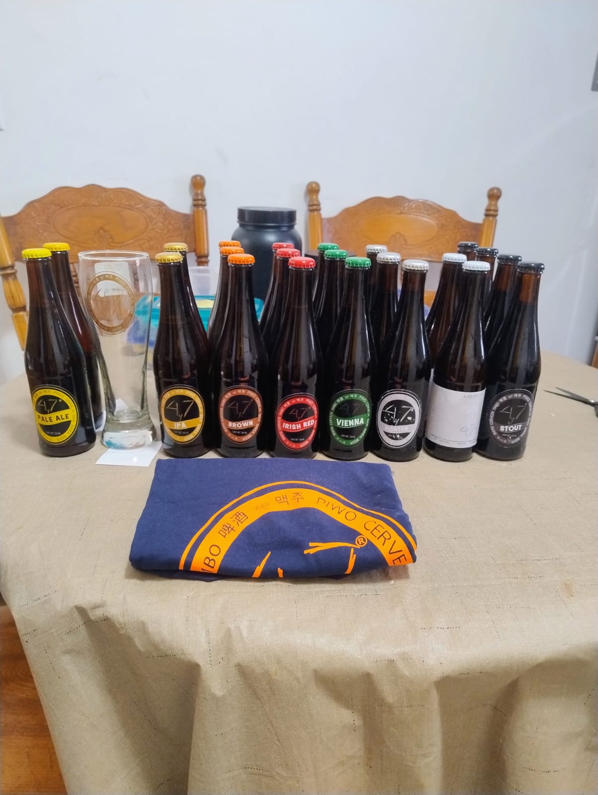 Línea de cervezas 4y7