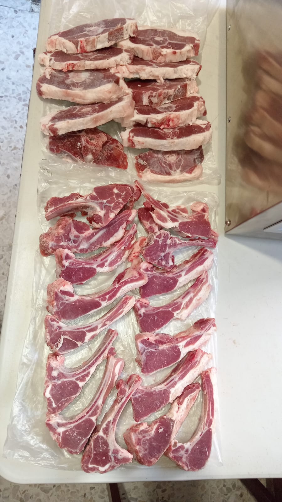 Cortes de cordero 4y7